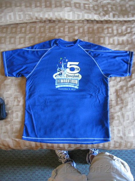 Disneyland 2010 HM Expo 0305.JPG - The shirt with shoes, shorts, bed spread, etc.